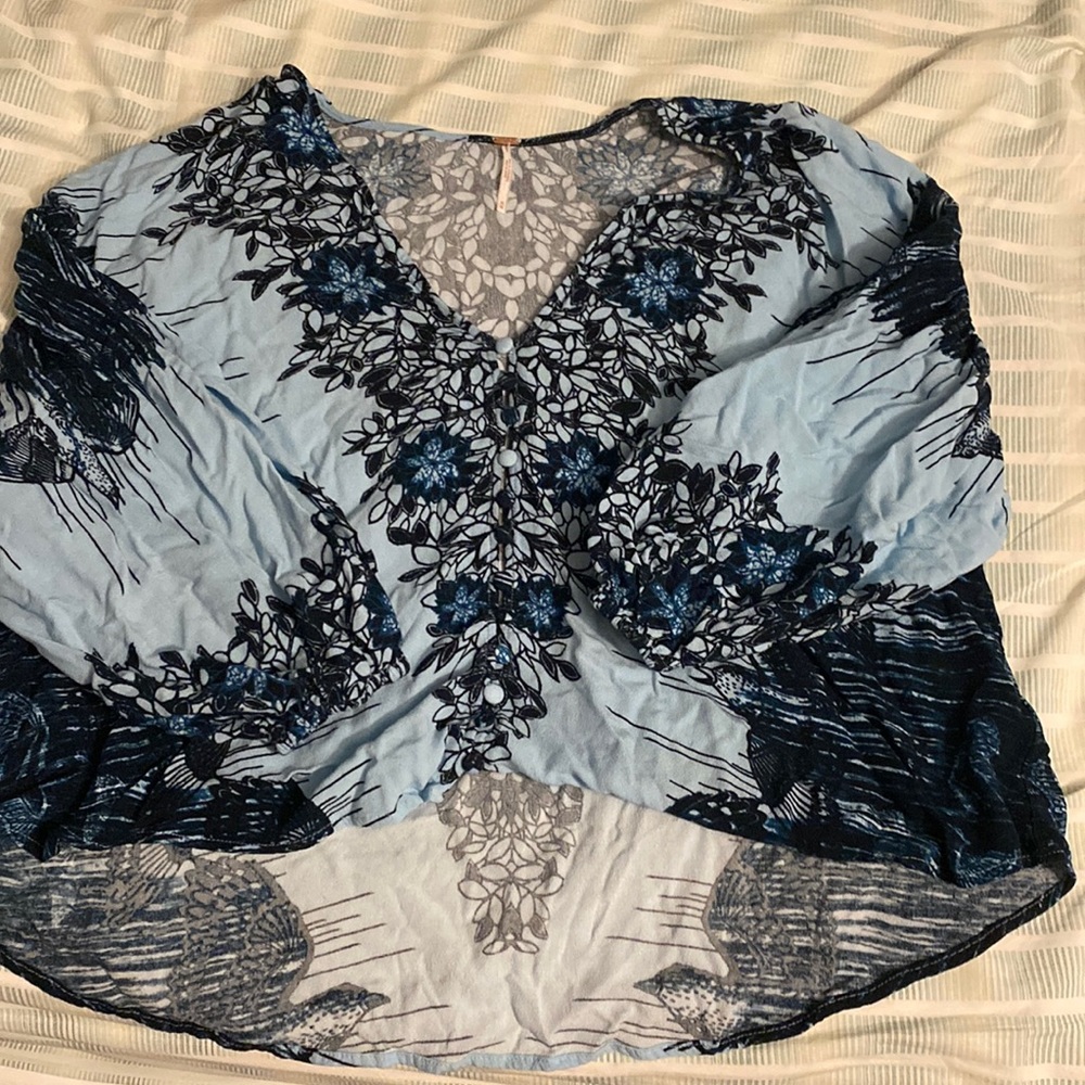 Free people long sleeve blouse